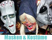 Entweder schwarz-weiß, oder mit Maske. Hier finden Sie die Besten Tipps und Links zum Thema Kostüme und Faschingsmasken (Foto: Martin Schmitz)